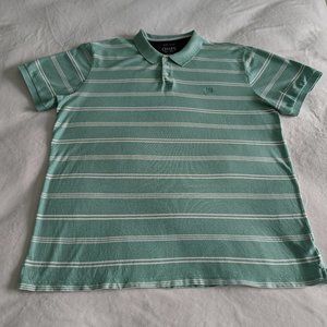 Chaps Easy Care Short Sleeve Polo Size XXL Mens striped Golf Shirt EUC!